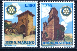 SAN MARINO 1970: ROTARY SERIE COMPLETA NUOVI PERFETTI - Foto 1 di 2