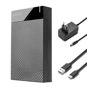 Hard Drive Enclosure USB 3.1 External SATA Caddy for 2.5/3.5inch HDD SSD 18TB - Picture 1 of 27