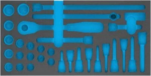 HAZET 2-komponentowa wkładka z miękkiej pianki 163-352L ∙ dł. x szer.: 342 mm x 172 mm - Zdjęcie 1 z 2