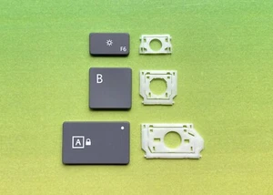 Ersatz-Taste / Tasten Microsoft Surface Laptop 3 1867 1958 Tastatur Platin Grau - Bild 1 von 7