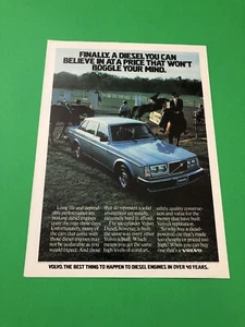 1980 1981 VOLVO VINTAGE ORIGINAL PRINT AD ADVERTISEMENT PRINTED - Bild 1 von 1