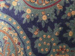 FUNDA DE ALMOHADA VINTAGE RALPH LAUREN TOSS WESTHEATH PAISLEY CON VOLANTES - Imagen 1 de 16