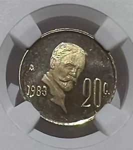 1983 MEXICO 20 CENTAVOS PROOF NGC PF67 ULTRA CAMEO - Picture 1 of 3