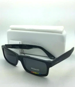 New POLAROID Sunglasses X8420A KIH 1T 57-17 140 Black Frames Grey Polarized Lens - Picture 1 of 12