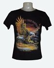 Eagle print t-shirt "The Eagle Human Eye" unisex size small in black