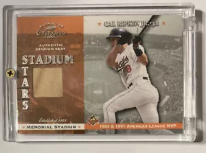 Cal Ripken Jr. 2001 asiento de estadio Donruss Classics Memorial (4752) atornillado - Imagen 1 de 2