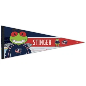 COLUMBUS BLUE JACKETS MASCOT STINGER PREMIUM QUALITY PENNANT 12"X30" BANNER NHL - Picture 1 of 1