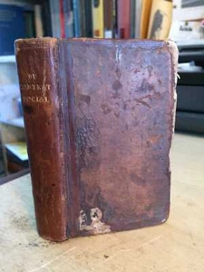 Rousseu: Du Contract Social ou Priciples du Droit Politique 1791 Good Philosophy - Picture 1 of 1