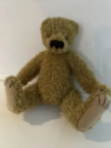 Boyle Bear Plush Brown Teddy Fully Jointed Scruffy Brown Eyes 25cm Long - Picture 1 of 9