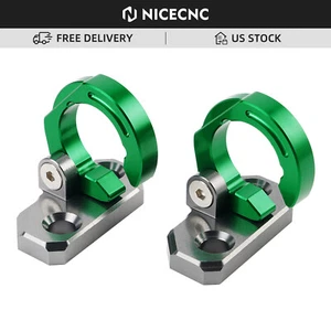 CNC Rear Brake Hose Line Mounts Guides For Kawasaki KX 80 85 125 250 500 KLX300R - Picture 1 of 7