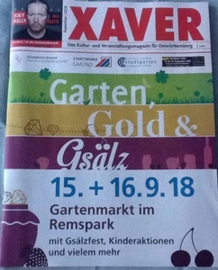 Xaver - Das Kultur- und Veranstaltungsmagazin für Ostwürttemberg September 2018 - Bild 1 von 12