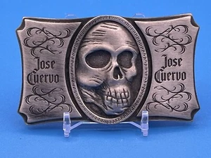 Jose Cuervo Tequila Velvet Messiah Belt Buckle Vintage - Picture 1 of 2