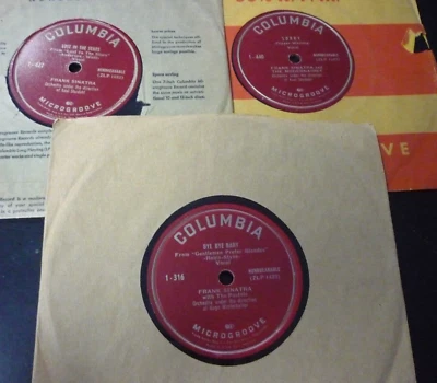 1950's Frank SINATRA Columbia Microgroove  7” 33⅓ RPM SET of 3 different Rare - Image 1 of 2