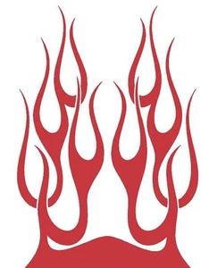 FLAME HOOD #H53 DECAL VINYL GRAPHIC CAR TRUCK VEHICLE FIRE  AUTO VAN SUN BLAZE - Bild 1 von 2
