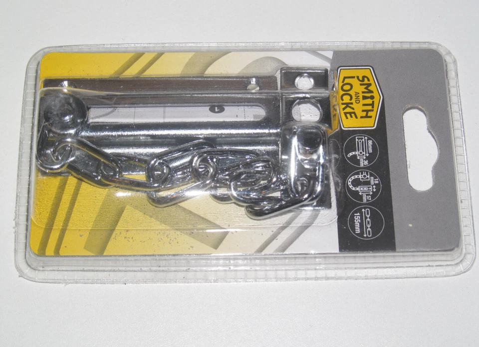 ENREBAILLEUR DE PORTE AVEC CHAINE 155 MM EN ACIER NEUF - Photo 1/1