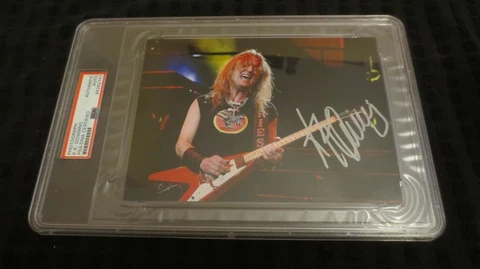 KK Downing guitarist Judas Priest signed autographed psa slabbed Breakin the Law Cover