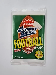 (1) FLEER 1990 •Premier Edition Football Cards • 15 cards per Unopened Pack - Picture 1 of 2