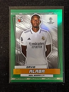 TOPPS UEFA SUPERSTARS 2022/23 GREEN PARALLEL DAVID ALABA REAL MADRID # 38 - Imagen 1 de 2