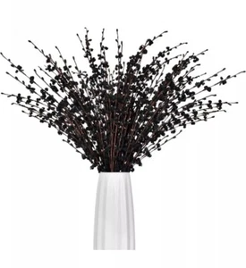 10 Stck. Schwarz 29" Stiel Künstliche Jasmin Blumen Blumenstrauß Deko Party Vase - Bild 1 von 6