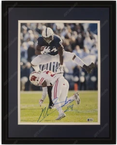 Miles Sanders Autographed Custom Framed Penn State PSU 11x14 Photo BAS Eagles - Picture 1 of 1