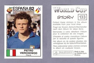 P. VIERCHOWOD Figurine Panini WORLD CUP STORY (Espana 82) OTTIMA Sticker MINT - Picture 1 of 3