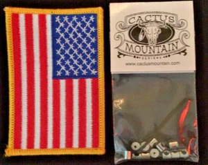 12 neue Pinhalter/Biker Pin Schlösser amerikanische Flagge Aufnäher USA Verkäufer schneller Versand! - Bild 1 von 6