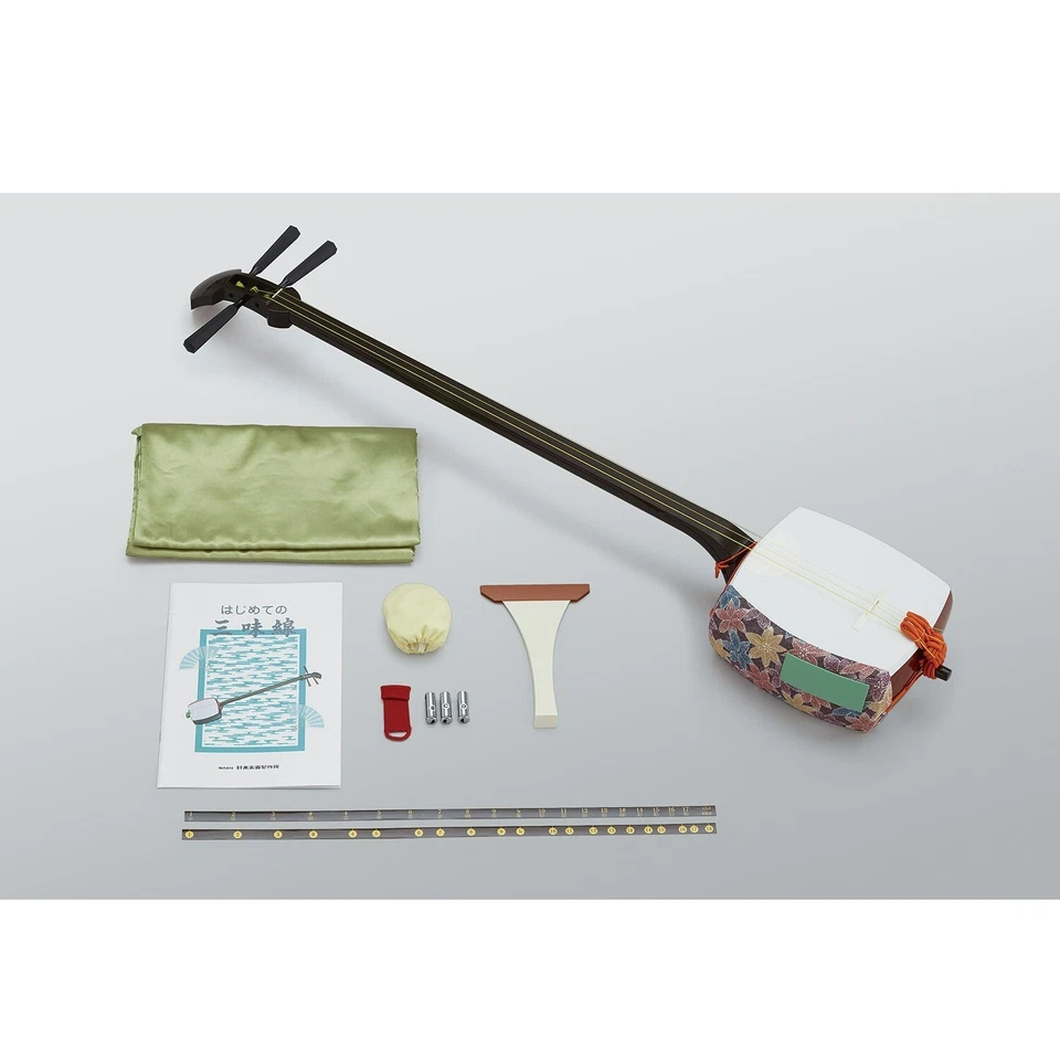 Suzuki Kaede MS-8 Shamisen Set Hosozao Standard Japanese Musical Instruments - Image 1 of 2