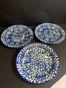 Set of 3 Royal Majestic Country Time Blue 7.5" Salad/Bread Plates #8750 - Picture 1 of 8