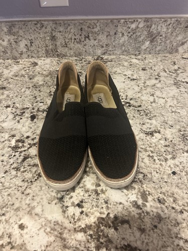 UGG Sneakers Slip On Donna Nero Maglia Scarpe Casual Taglia 9 5 (Senza Etichetta)
