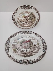 Johnson Bros. "HERITAGE HALL" Ironstone ~ Servierplatte & Servierschale - Bild 1 von 11