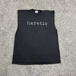 Vintage 2001 SLIPKNOT Heretic Band Tee T-Shirt 555 666 Heavy Metal Mens XL - Picture 1 of 6