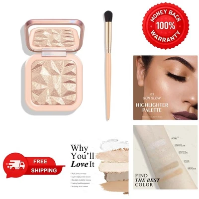 Paleta Iluminadora Portátil Horneada - Acabado Natural con Cepillo Suave Incluido Foto 1 de 4