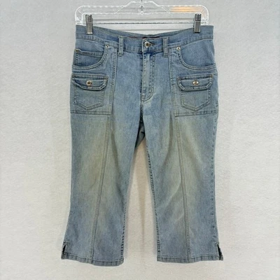 Pantalones de mezclilla elásticos utilitarios Arizona Jean Co. Capri para mujer talla 14 Foto 1 de 4