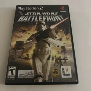 PS2 Star Wars Battlefront [Black Label] CIB Complete Tested Working - Picture 1 of 7