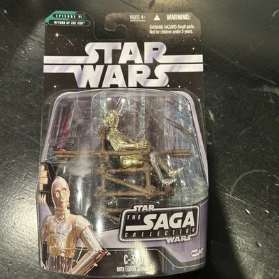 Star Wars The Saga Collection C-3PO con Trono Ewok 2006 Hasbro Nuevo Foto 1 de 2