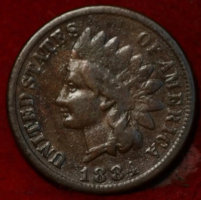 1884 Philadelphia Mint Indian Head Cent - Image 1 of 2