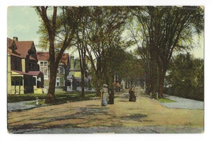 Bridgeport CT Postkarte Park Place östlich von Park Ave viktorianische Damen um 1915 - Bild 1 von 2