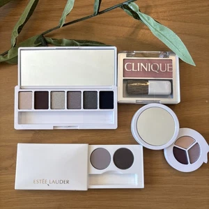 LOT OF 4 Clinique Estee Lauder Palette All About Shadow Come Heather New Clover - Picture 1 of 6