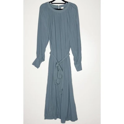 Novo Vestido H&M Crepe Midi Cinto de Manga Longa Feminino Tamanho Médio - Imagem 1 de 4