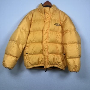 Vintage 90s Ralph Lauren Polo Waterfowl Down Puffer Jacket Yellow Y2K Men XL - Bild 1 von 9
