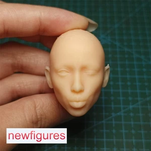 1:6 1:12 1:18 Kiss Girl Head Sculpt Fit 12" 6" 3.75" Female Action Figure Body - Picture 1 of 8
