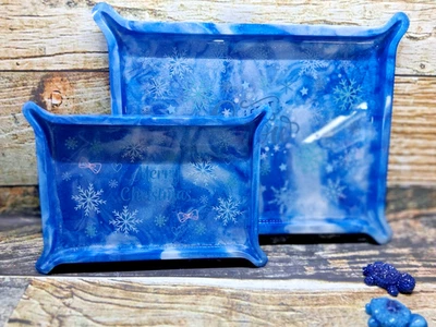 Déjalo nieve y Feliz Navidad bandejas grandes y pequeñas Foto 1 de 4