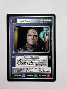 Autographed Star Trek ccg - Legate Damar (Casey Biggs) - Picture 1 of 1