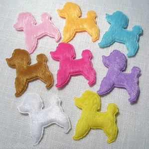 LOT 2 ou 8 CHIEN TISSU PELUCHE - 4 x 5cm - SCRAPBOOKING CARTERIE - auchoix - Picture 1 of 9