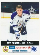 2000-01 Sudbury Wolves P.L.A.Y. TROY DUNCAN Team Set #10