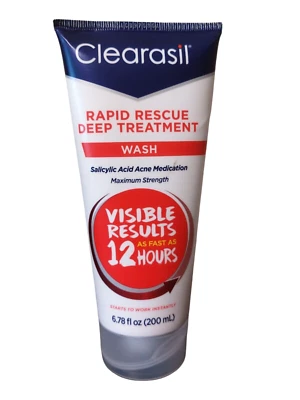 Clearasil Rapid Rescue Deep Treatment Wash  Starts to Work Instantly 6.78 fl oz - Image 1 of 2