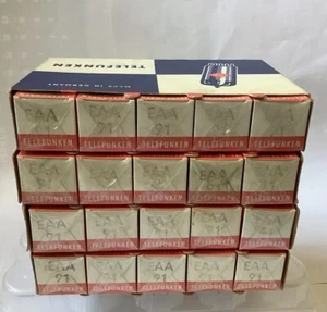 (2) Röhre EAA91 Telefunken 6AL5 EB91 ~ Ck5726 6058 6097 D27 Near D152 DD6 EAA901S - Bild 1 von 15