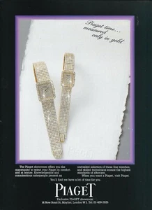 Orologio Piaget anni '80 Annuncio 1986 - Foto 1 di 1