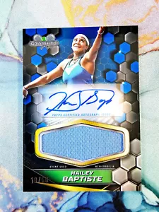 Hailey Baptiste Blu/50 Patch Reliquia Auto Evento Usato 2024 Topps Grafite Tennis - Foto 1 di 2