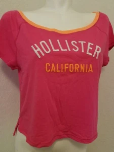 T-shirt Hollister Bettys cropped easy fit rosa scuro piccola media grande donna - Foto 1 di 2